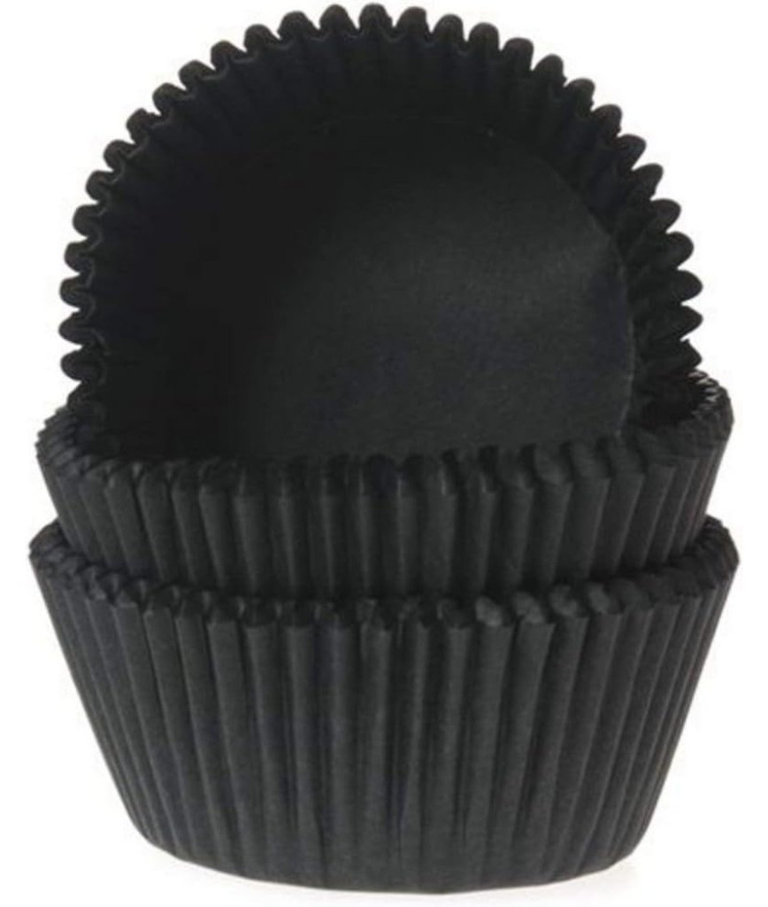 Cápsulas cupcakes negras 50ud.  House of Marie