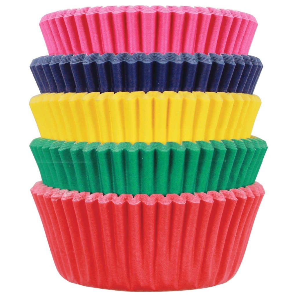 Minicápsulas cupcakes carnaval 5 colores 100ud PME