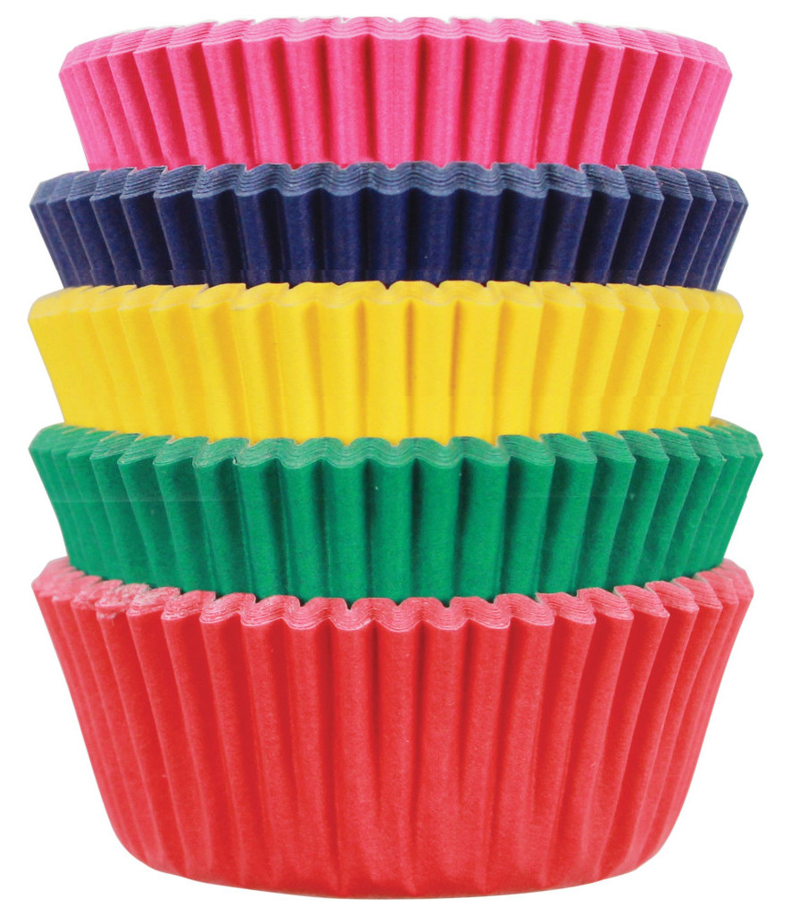 Minicápsulas cupcakes carnaval 5 colores 100ud PME