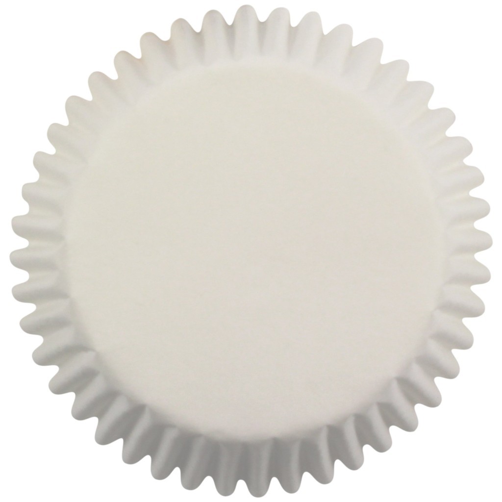 Minicápsulas cupcakes blancas 100ud PME