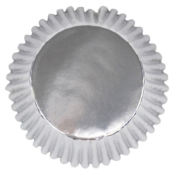 Cápsulas cupcakes plata 30ud PME