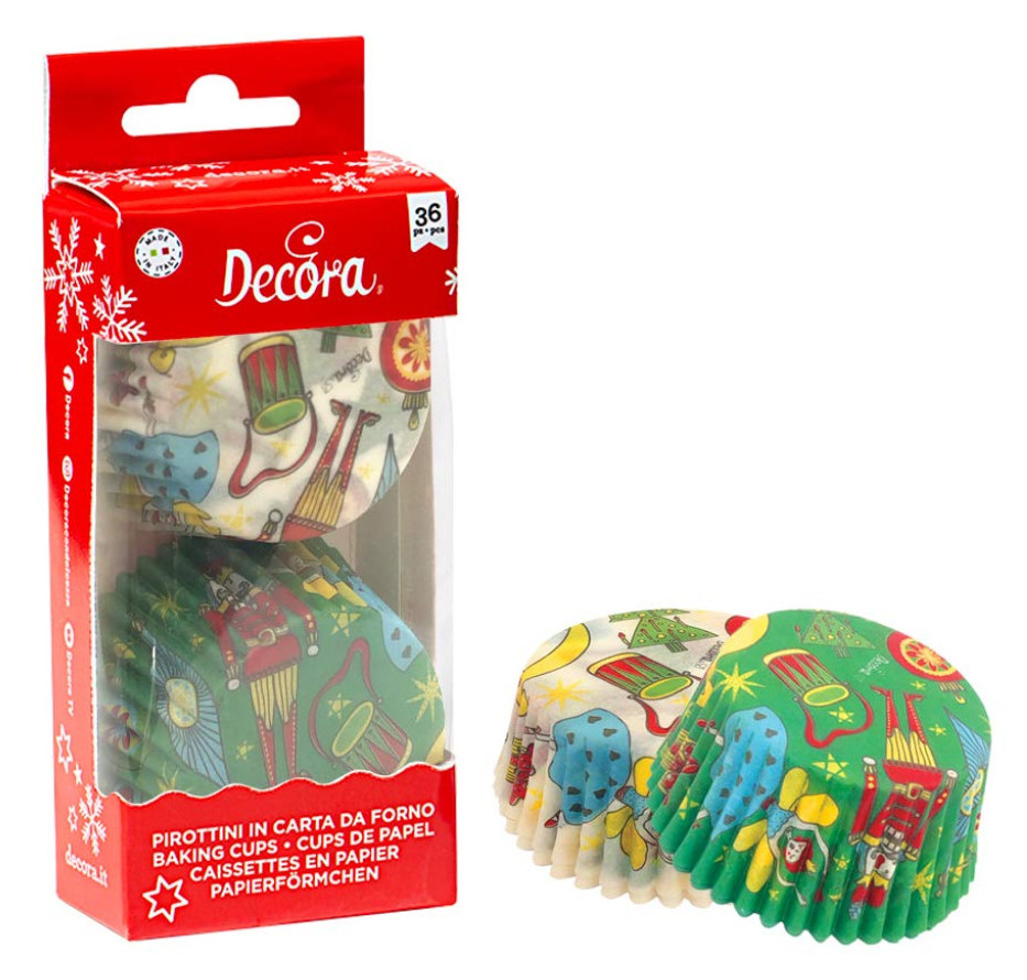 Cápsulas cupcakes cupcakes cascanueces 36uds DECORA