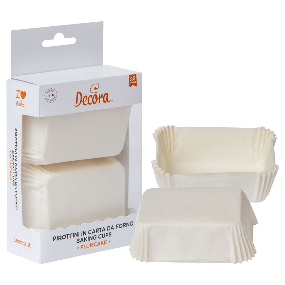 Cápsulas mini cake blancas 36uds DECORA