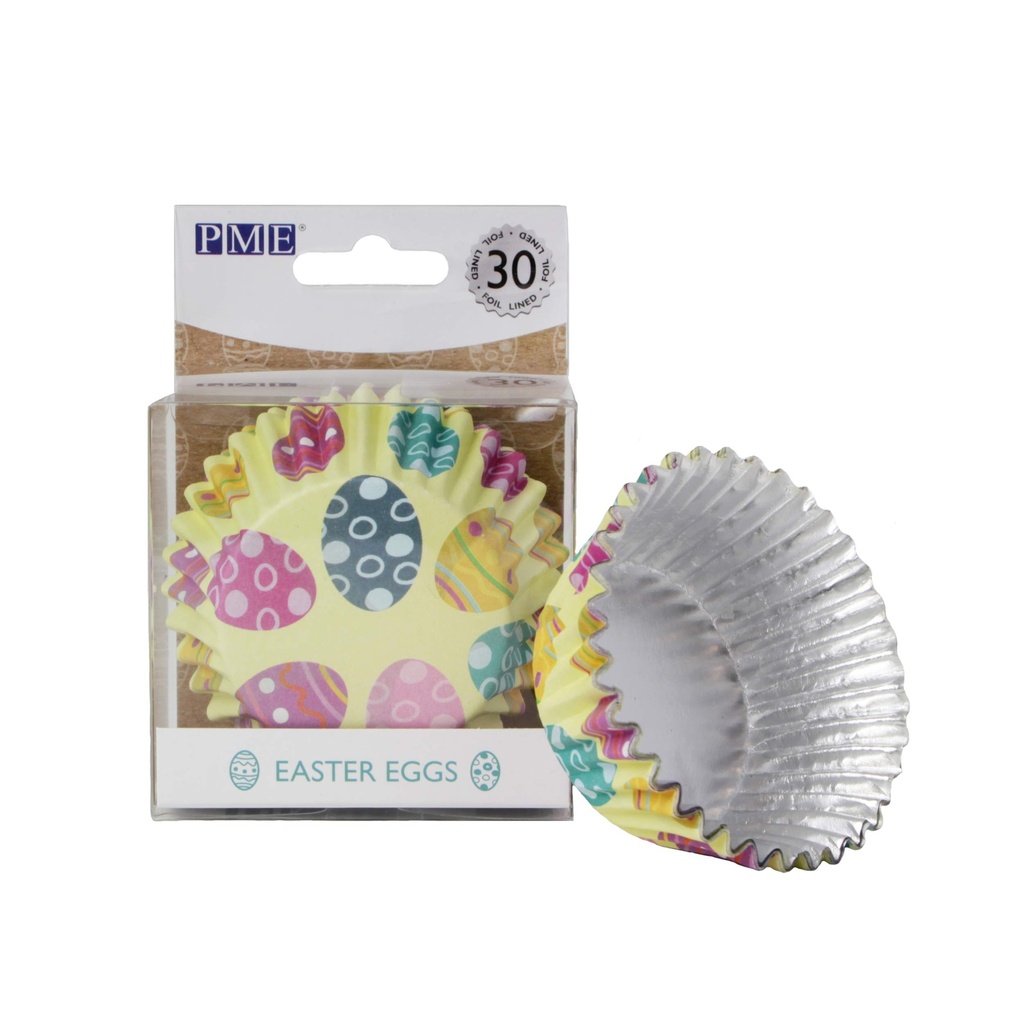 Cápsulas aluminio huevos pascua 30ud PME