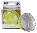 Cápsulas cupcakes aluminio pollito pascua 30ud PME