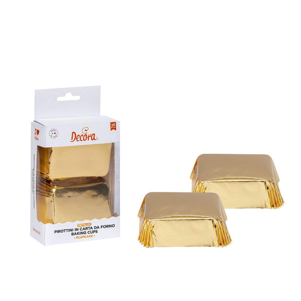 Cápsulas mini cake oro 20uds DECORA