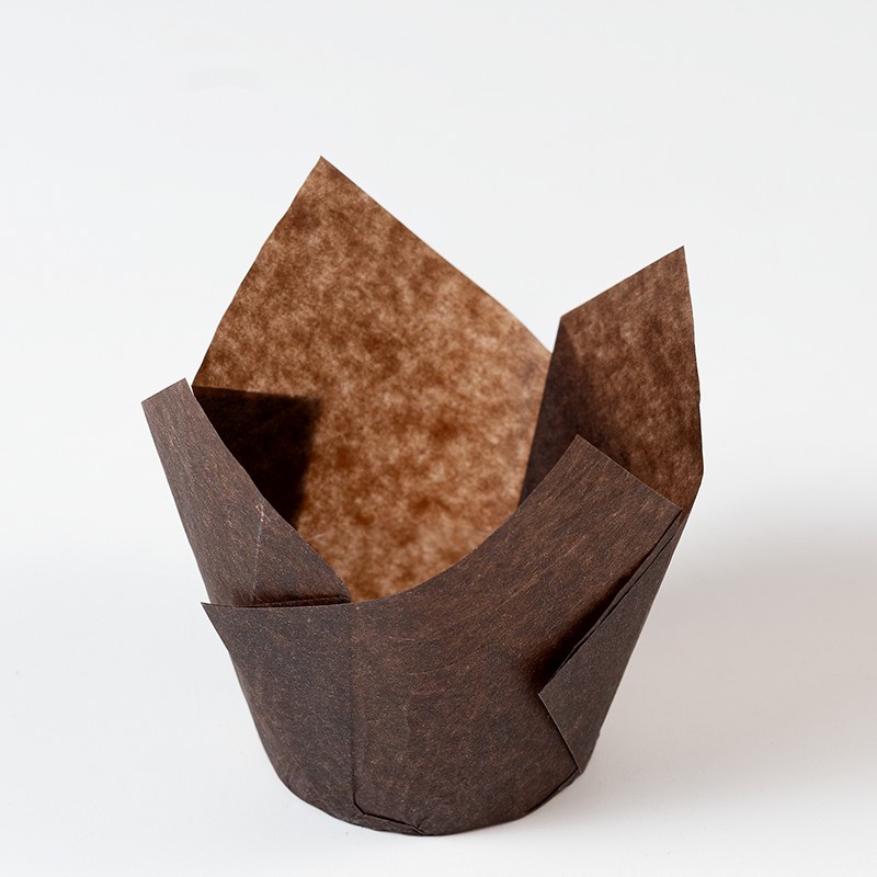 Tulipas muffins marrones 50ud Pastry Colours
