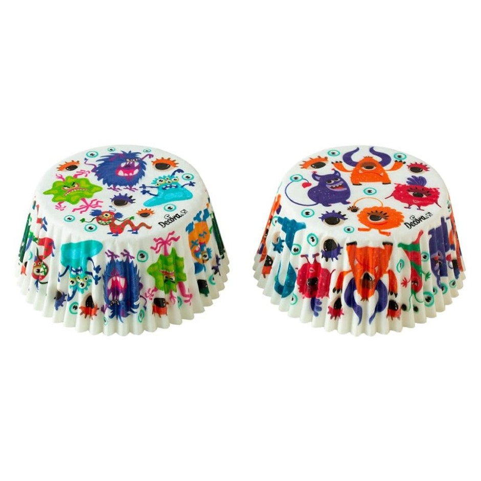 Cápsulas cupcakes monstruos 36uds DECORA