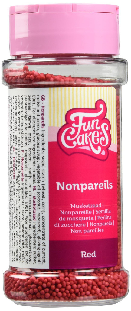 Nonpareils rojos 80gr FUNCAKES