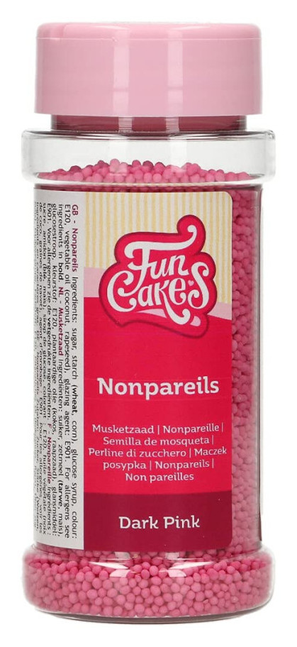 Nonpareils rosa intenso 80gr FUNCAKES