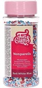 Nonpareils azules blancos y rojos 80gr FUNCAKES