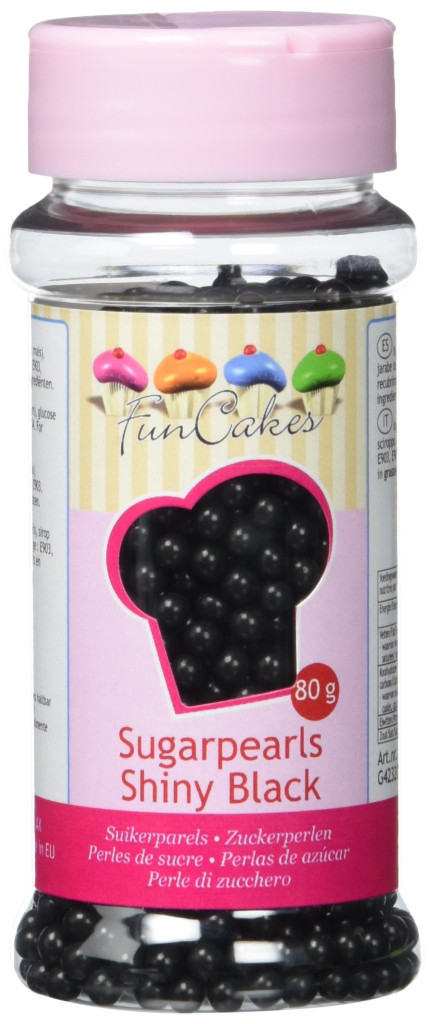 Perlas negras brillantes 80gr FUNCAKES