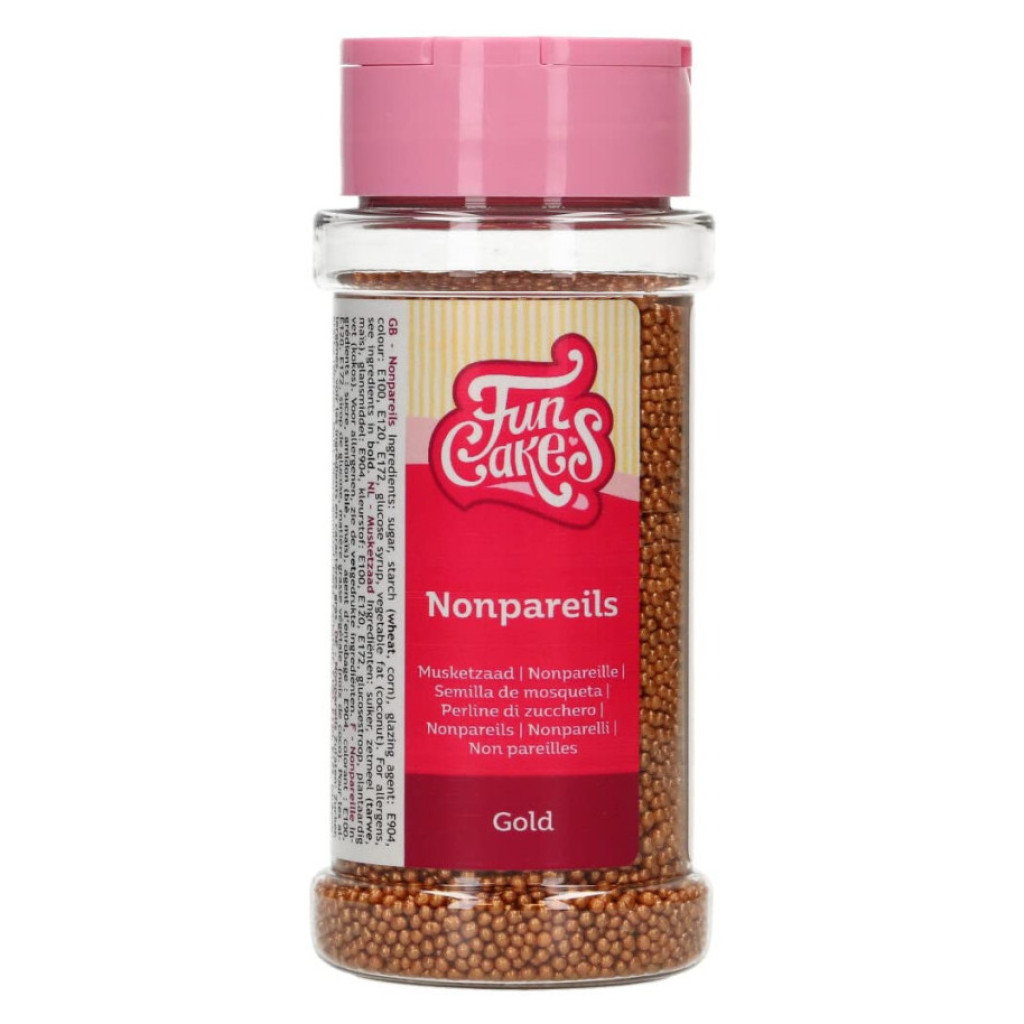Nonpareils dorado oscuro 80gr FUNCAKES
