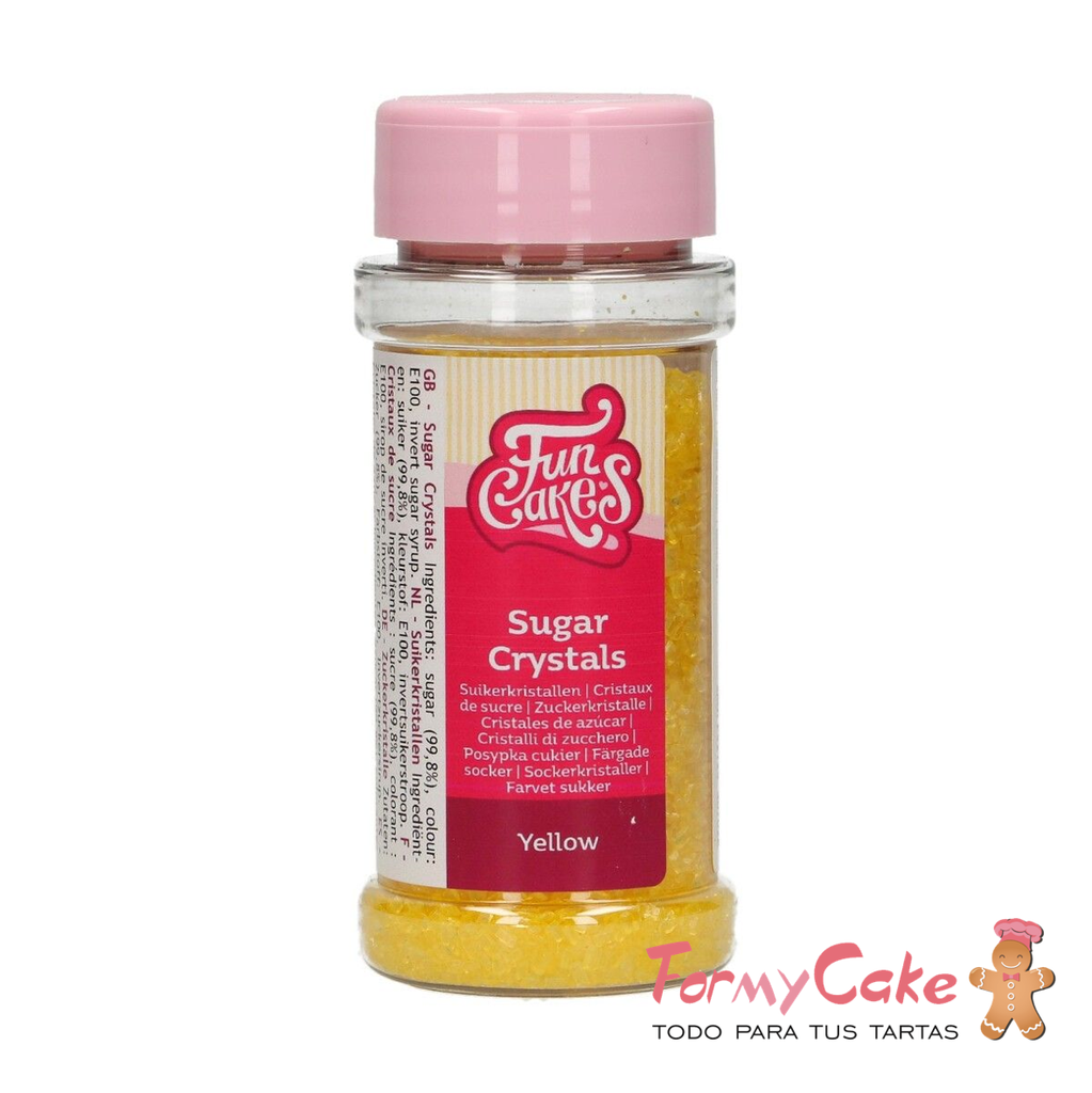 Cristales de azucar amarillo 80gr FUNCAKES