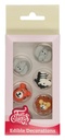 Decoración azucar animales safari 8ud FUNCAKES