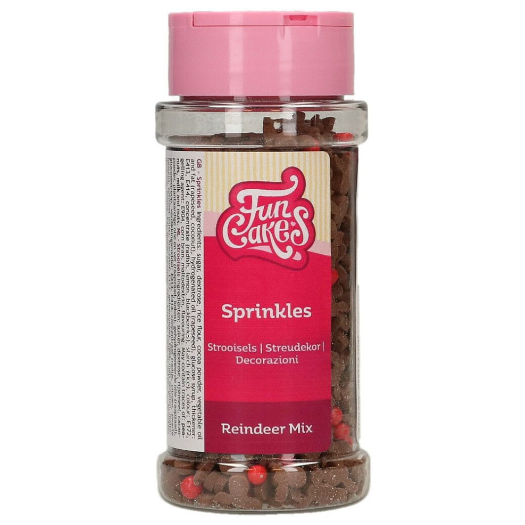 Decoración comestible mix renos 55gr FUNCAKES