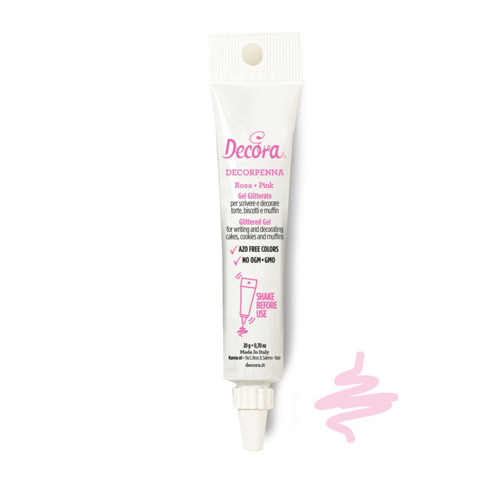 Gel decorativo rosa decorpenna, 20gr DECORA