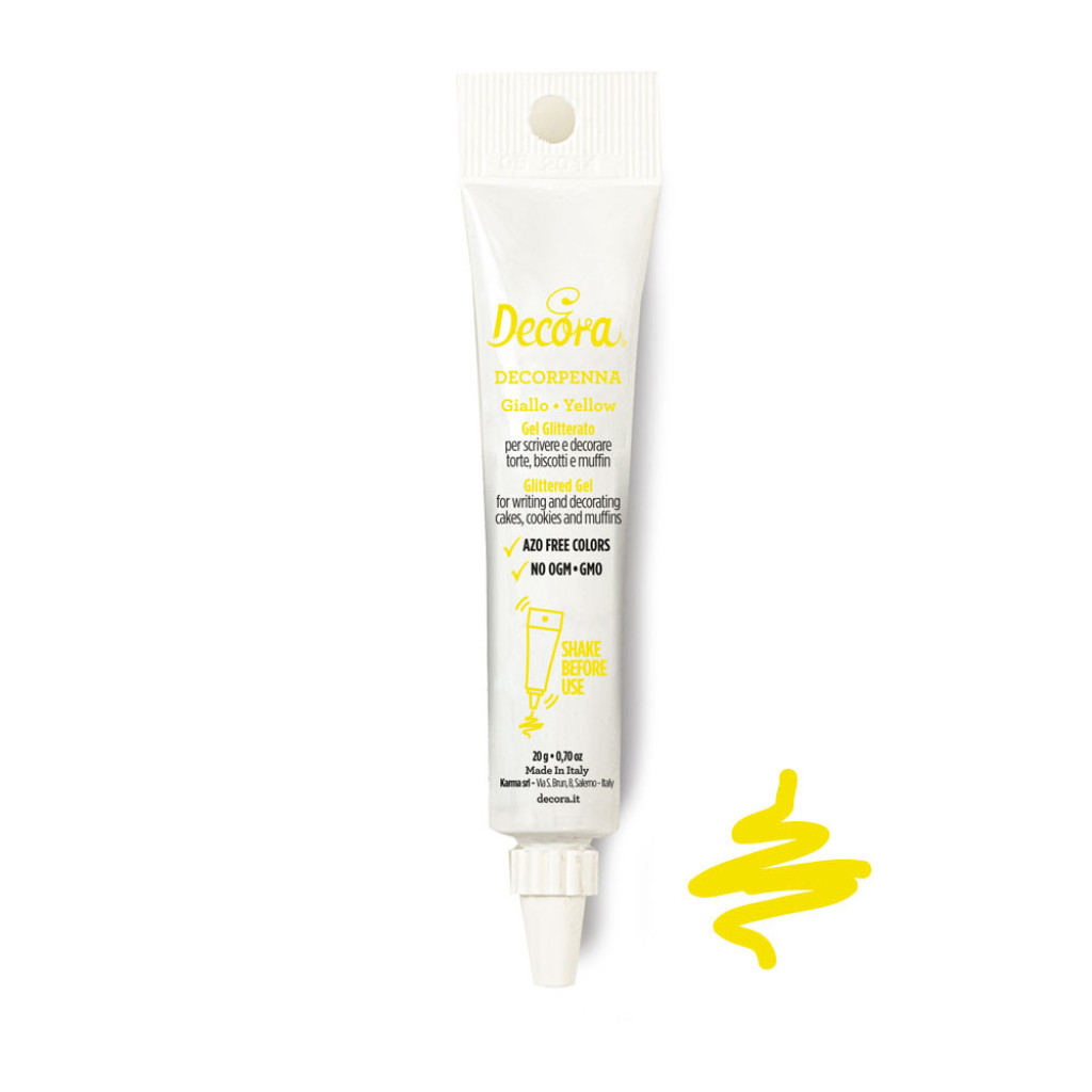Gel decorativo amarillo decorpenna, 20gr DECORA
