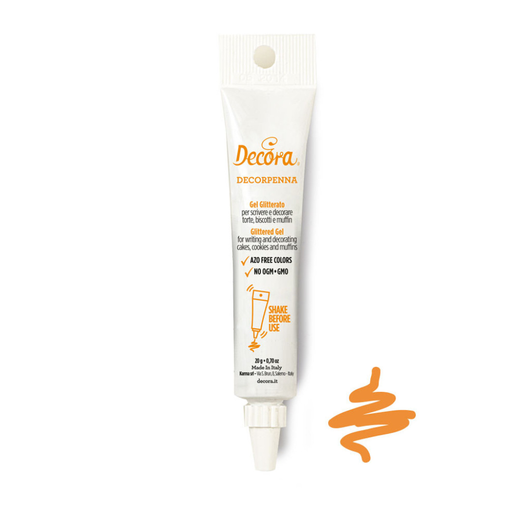 Gel decorativo naranja decorpenna, 20gr DECORA