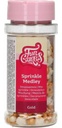 Decoración comestible sprinkle medley oro 50g FUNCAKES