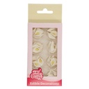 Set decoraciones de azúcar callas blancas, 24ud. FUNCAKES