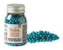 Perlas de azucar azul metalizado 100gr DECORA