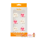 Orquideas comestibles blancas y rosas 6ud DECORA
