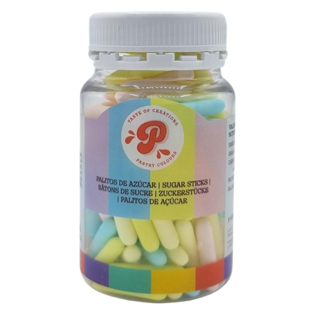 Palitos tonos pastel 65gr Pastry Colours