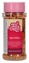 Estrellas abiertas dorado oscuro 50gr FUNCAKES