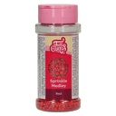 Decoración comestible sprinkle medley rojo 70g FUNCAKES