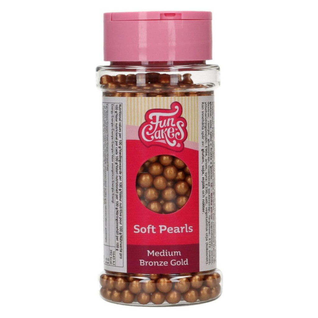 Perlas bronce dorado 60gr FUNCAKES