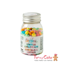 Mini perlas de chocolate con leche - colores arcoiris - 80gr DECORA