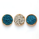 Set decor mix plata y azul 85gr DECORA