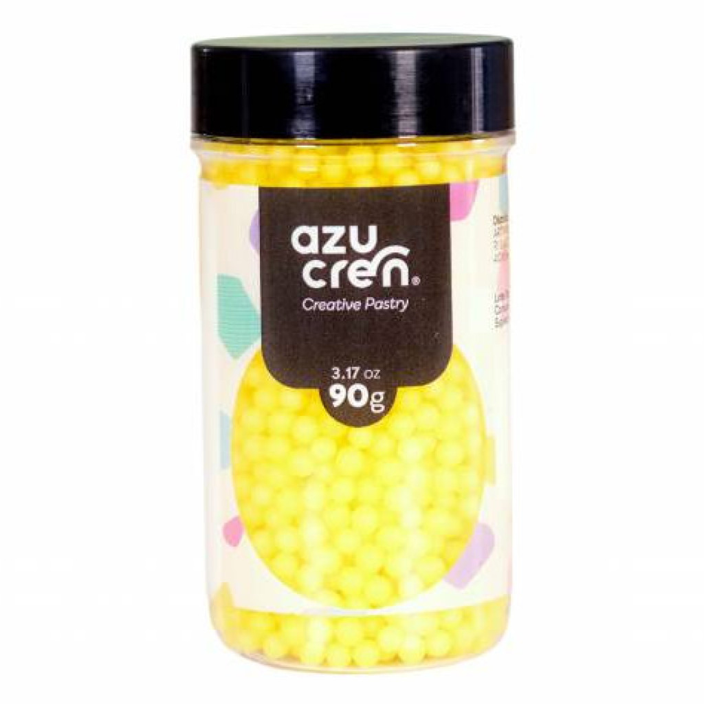 Bola amarillo pastel 4mm 90g. AZUCREN