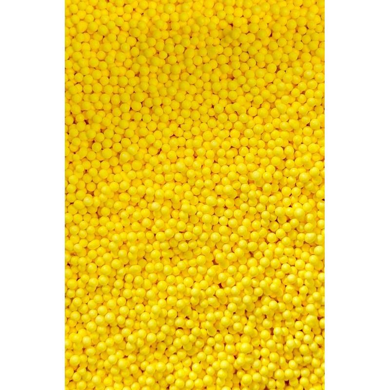 Bola amarillo pastel 4mm 90g. AZUCREN