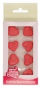 Decoraciones de mazapán corazón rojo 8ud. FUNCAKES