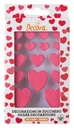 Decoraciones de azucar corazón rojo 16ud. DECORA