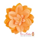 Water lily de oblea color naranja DEKORA