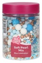 Soft pearls mix blue celebración 80g FUNCAKES