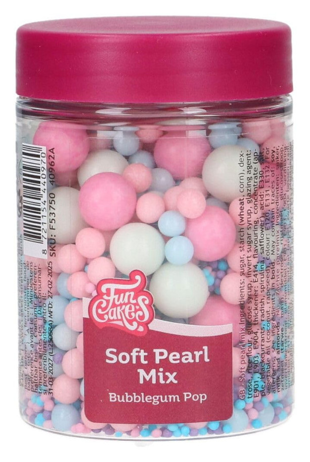 Soft pearls mix bubblegum pop 80g FUNCAKES