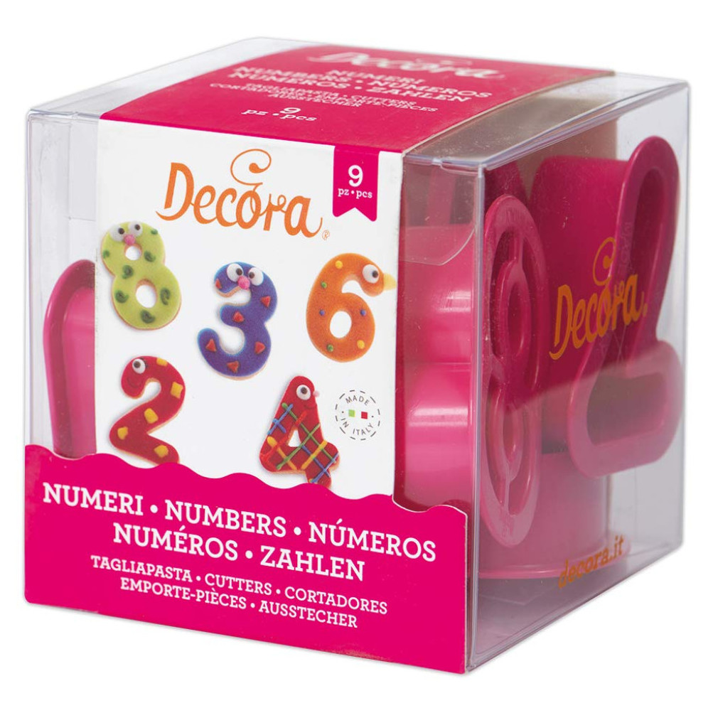 Cortantes números 5,2x2,2cm DECORA