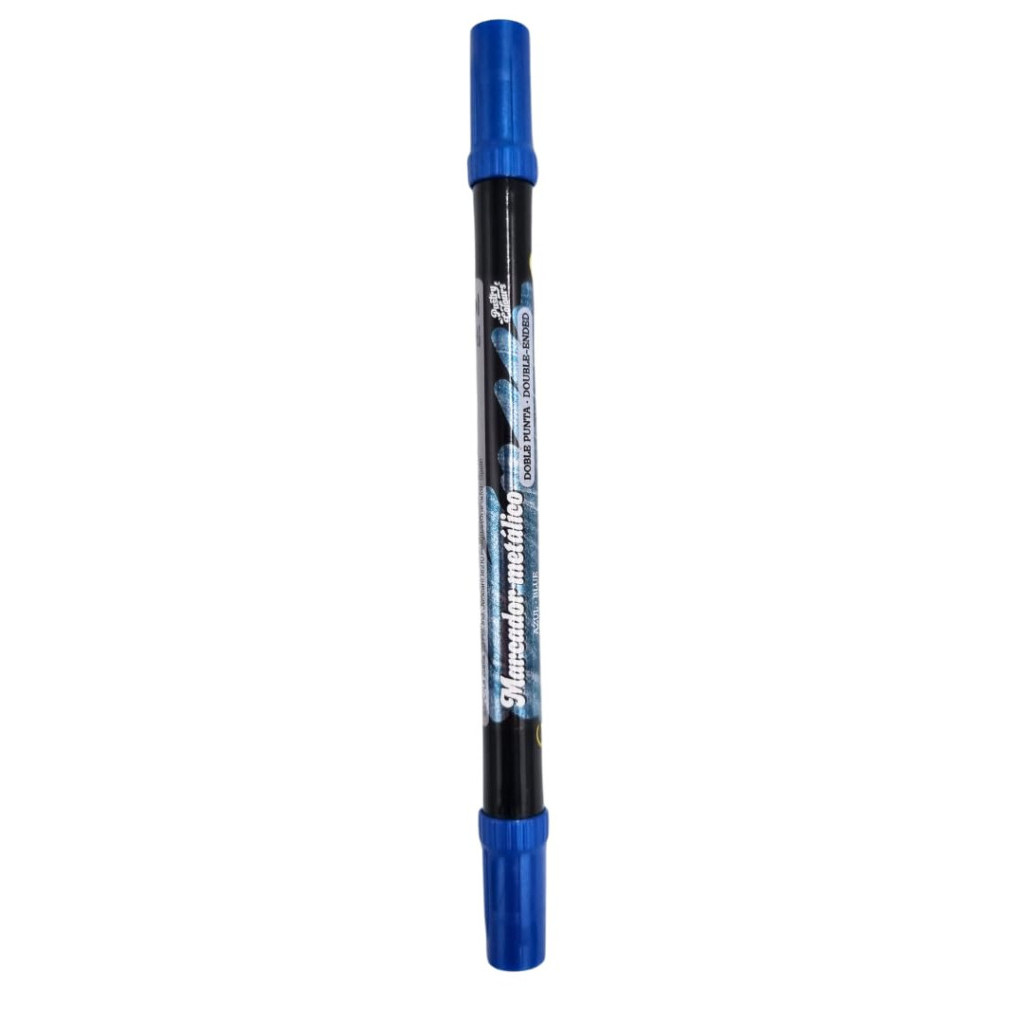 Rotulador metalizado doble punta azul pastry COLOURS