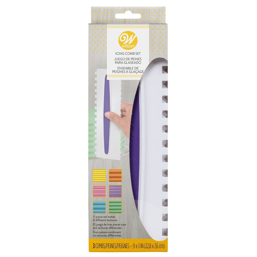 Herramientas texturas 3ud WILTON