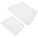 Set de espátulas para cobertura, plástico, blanco, 2 ud. Kitchen Craft