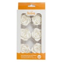 Rosas grandes comestibles blancas 6ud DECORA