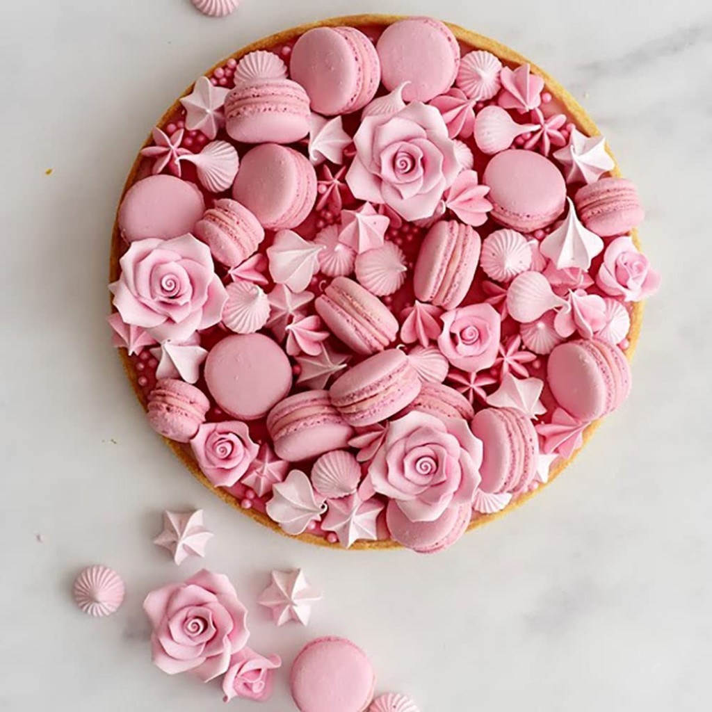 Rosas comestibles blancas 8ud DECORA