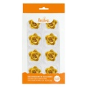 Rosas comestibles oro 8ud DECORA