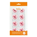 Rosas comestibles rosas 8ud DECORA