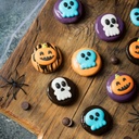 Decoración de azúcar calaveras y calabazas halloween 6ud DECORA