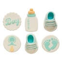 Decoración de azúcar it's a boy 6ud decora | babyshower NIñO